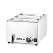 HENDI Ranger Bain Marie leeresztő csappal + 3x GN 1/3 fedéllel, HENDI, GN 1/1, 230V/1000W, 605x332x(H)242mm