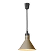 Állítható magasságú melegentartó lámpa, kúpos kivitelű., HENDI, Bézs, 230V/250W, ⌀275x(H)250mm