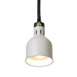 Függesztett melegentartó lámpa henger alakú, HENDI, Fehér, 230V/250W, ⌀175x(H)250mm