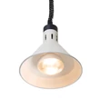Állítható magasságú melegentartó lámpa, kúpos kivitelű., HENDI, Fehér, 230V/250W, ⌀275x(H)250mm