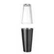 Boston shaker, BarUp, 0,8L, Fekete, ⌀x(H)mm