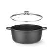 Öntött alumínium edény, tapadásmentes bevonattal, HENDI, 9L, 405x332x(H)138mm