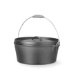 Öntöttvas edény, HENDI, 7,2L, Fekete, ⌀310x(H)155mm
