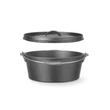 Öntöttvas edény, HENDI, 7,2L, Fekete, ⌀310x(H)155mm