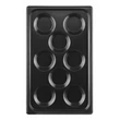 Tálca tapadásmentes bevonattal, CONVECTOMAT EGGPLATE, HENDI, GN 1/1, Fekete, 530x325x(H)26mm
