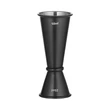 Jigger 25/50 ml, BarUp, Fekete, ⌀44x(H)110mm