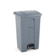 Pedálos hulladékgyűjtő tartály, AmerBox, 87L, Világos szürke, 500x410x(H)815mm