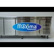 Maxima hűtött munkaasztal - 223cm - 4 ajtóval