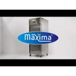 Maxima Hűtőszekrény - 700L - 3 állítható polc (2/1 GN) - kerekeken - rozsdamentes acélból készült
