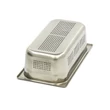 Maxima Gasztronorm tartály 1/3 GN - Perforált - 10cm mély - 32,5 x 17,6cm - Rozsdamentes acél