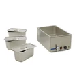 Maxima Bain Marie leeresztő csappal és 3 x 1/3 GN szettel