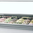 Tefcold Ventillációs fagyipult – 201 L – fehér - 20 tégely