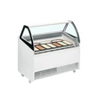 Tefcold Ventillációs fagyipult – 255 L – fehér - 10 tégely