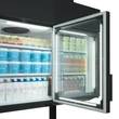 Tefcold Fali fagyasztó/hűtő – 650 L – 4 önzáródó, fűtött üvegajtó