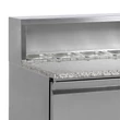 Tefcold Pizzaelőkészítő hűtött munkaasztal, feltéthűtővel – 2 ajtós