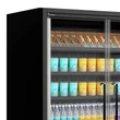 Tefcold Galaxy+ Fekete Szupermarket többpolcos hűtő – 943 L – 4 ajtós