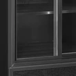 Tefcold Fekete 2 ajtós bemutató hűtő – 462 L –  reklámfelülettel