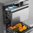 Tefcold Rozsdamentes hűtött munkaasztal - 2 ajtós