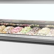 Tefcold Ventillációs fagyipult – 201 L – fehér - 20 tégely