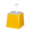 Szószadagoló szivattyúval, HENDI, 2,5L, Citromsárga, 230x210x(H)250mm