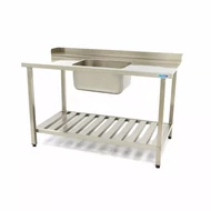 Maxima Mosogatógépasztal jobb 140 x 75cm mosogatóval és hátsófelhajtással, alsó polccal