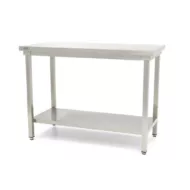 Rozsdamentes acél asztal 60 x 60 cm - állítható magasságú