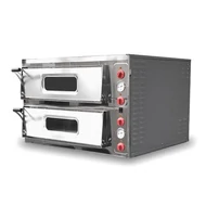 Pizzakemence sütő kétaknás 4+4-es ipari Ferrara-Forni Professional
