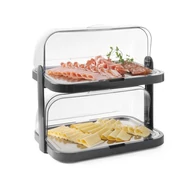 Hűthető bemutatótálca rolltop fedővel - 440x320x440 mm