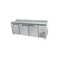 Háromajtós hűtőpult 12xGN 1/3 lecsukható fedéllel 900 liter Atosa