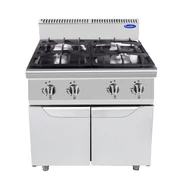 Prémium gáztűzhely tárolószekrénnyel 21 kW Cook Rite by Atosa