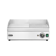 Rostlap félig bordázott , HENDI, Kitchen Line, 220-240V/2400W, 527x404x(H)233mm