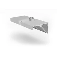 Falra szerelhető páraelszívó, HENDI, Profi Line, LED-világítással, 1200x700x(H)450mm