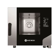 Hőlégkeveréses gőzsütő CONTACT, 5 db GN1/1 edénytálcához, HENDI, 400V/7800W, 730x849x(H)700mm