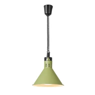 Állítható magasságú melegentartó lámpa, kúpos kivitelű., HENDI, Zöld, 230V/250W, ⌀275x(H)250mm
