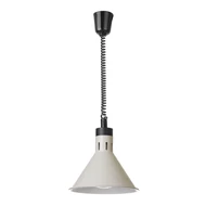 Állítható magasságú melegentartó lámpa, kúpos kivitelű., HENDI, Fehér, 230V/250W, ⌀275x(H)250mm