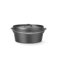 Öntöttvas edény, HENDI, 7,2L, Fekete, ⌀310x(H)155mm