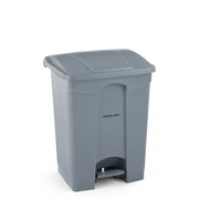 Pedálos hulladékgyűjtő tartály, AmerBox, 87L, Világos szürke, 500x410x(H)815mm