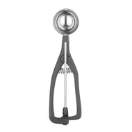 Fagylaltadagoló kanál balkezeseknek, Stöckel, 1/36, Fekete, ⌀46x(H)mm
