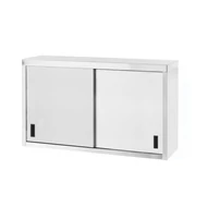 Falra szerelhető szekrény – hegesztett, tolóajtókkal, HENDI, Profi Line, 1000x300x(H)600mm