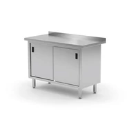 Neutrális pult tolóajtókkal – HENDI, Profi Line, 1000x600x(H)850mm