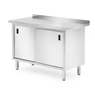 Neutrális pult tolóajtókkal – HENDI, Profi Line, 1200x600x(H)850mm