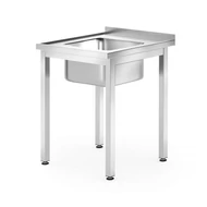 Egymedencés mosogató – HENDI, Profi Line, 600x600x(H)850mm