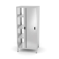 Tányértároló szekrény tolóajtókkal, HENDI, Kitchen Line, 800x700x(H)1800mm