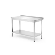 Munkaasztal alul polccal – HENDI, Profi Line, 1200x700x(H)850mm