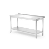 Munkaasztal alul polccal – HENDI, Profi Line, 1600x700x(H)850mm