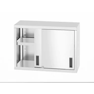 Falra szerelhető szekrény – hegesztett, tolóajtókkal, HENDI, Profi Line, 800x300x(H)600mm