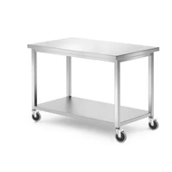 Munkaasztal polccal – HENDI, Kitchen Line, 1200x600x(H)850mm