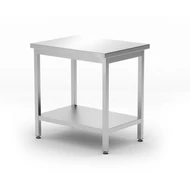 Budget Line munkaasztal alsó polccal – HENDI, Kitchen Line, 800x600x(H)850mm