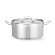 Alacsony fazék- fedővel, HENDI, Profi Line, 12L, ⌀320x(H)150mm