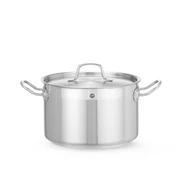Közepes fazék- fedővel, HENDI, Profi Line, 6,7L, ⌀240x(H)150mm